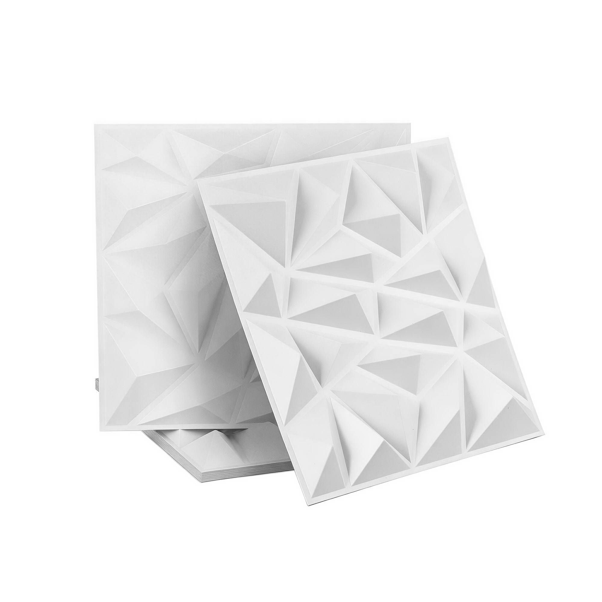 3D Wall Panels Diamond PVC 50x50cm Set 15 | Simpledeals