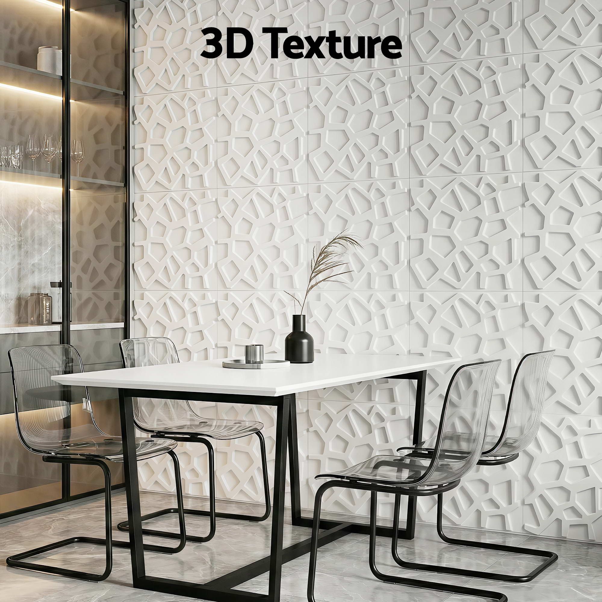 3D Wall Panels PVC 50x50cm Set 15 Feature Wall | Simpledeals