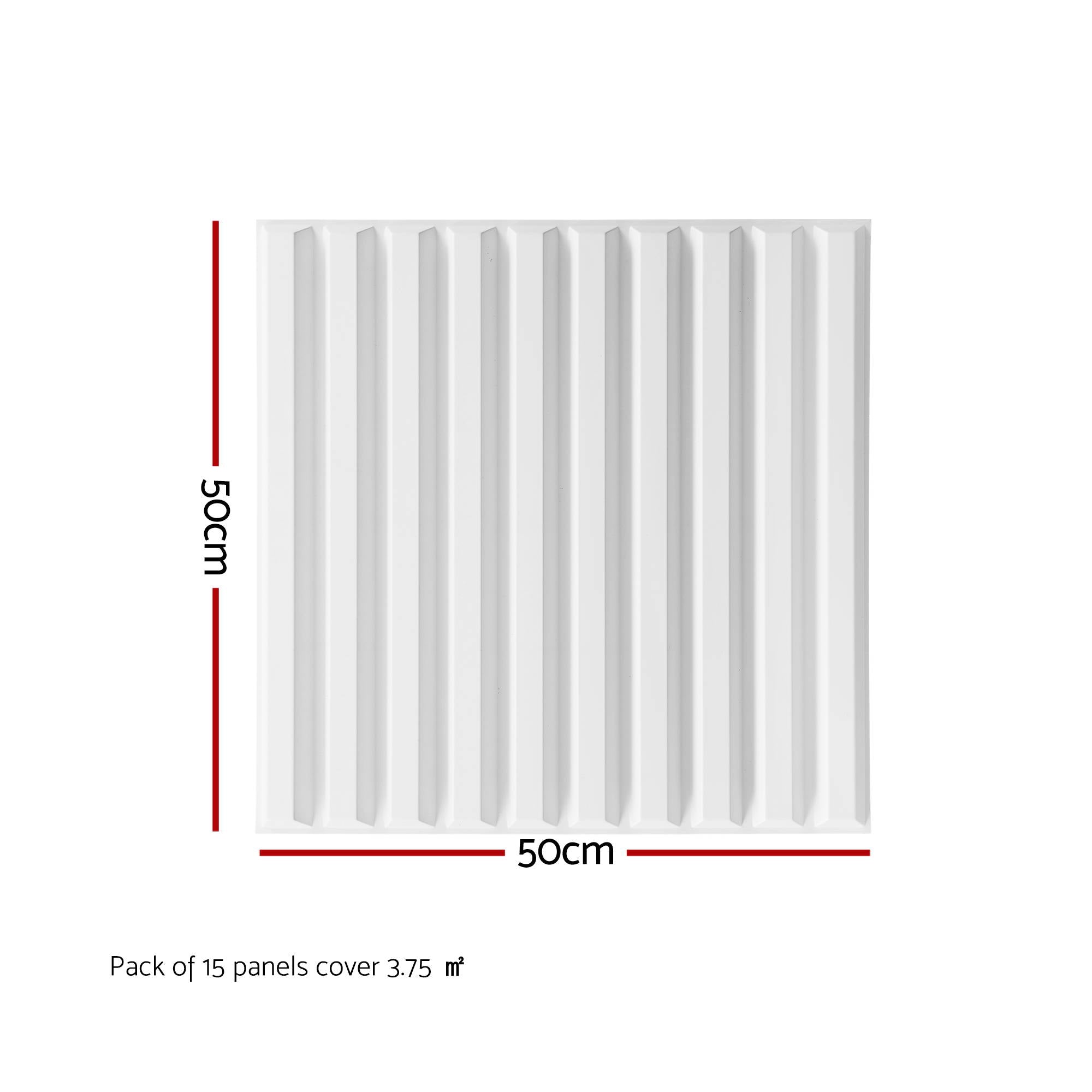3D Wall Panels PVC Decorative 50x50cm Set 15 | Simpledeals