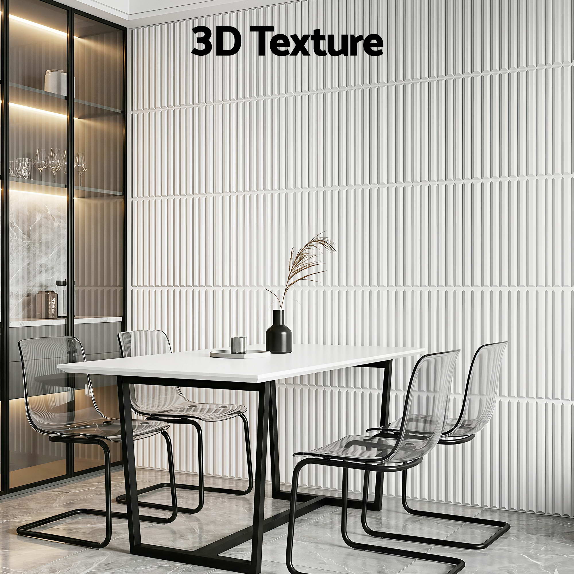 3D Wall Panels PVC Decorative 50x50cm Set 15 | Simpledeals