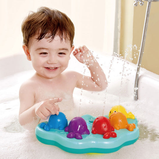 Hape Musical Whale Fountain Bath Toy - Baby & Kids
