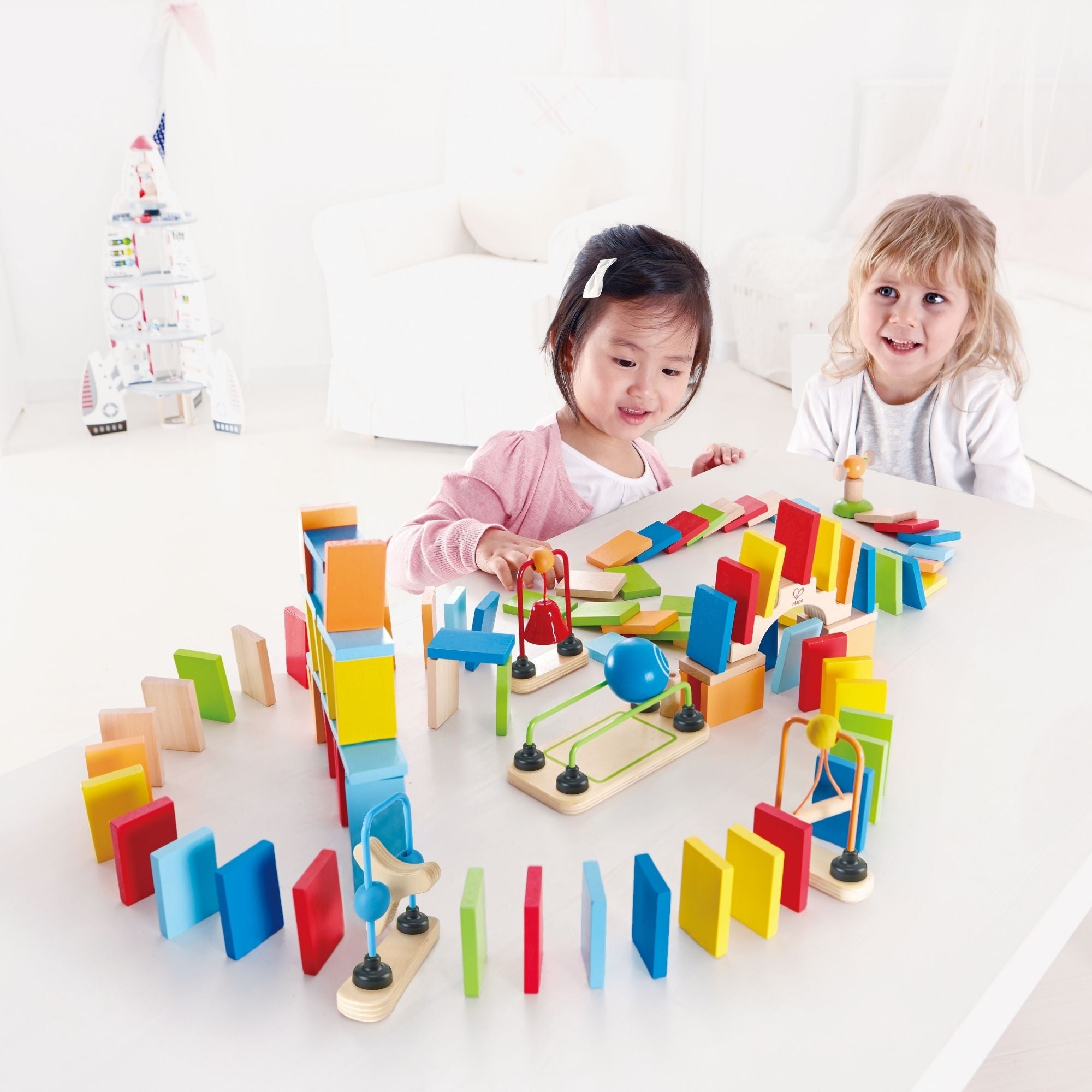 Hape Dynamo Dominoes 107pc Set | Simpledeals