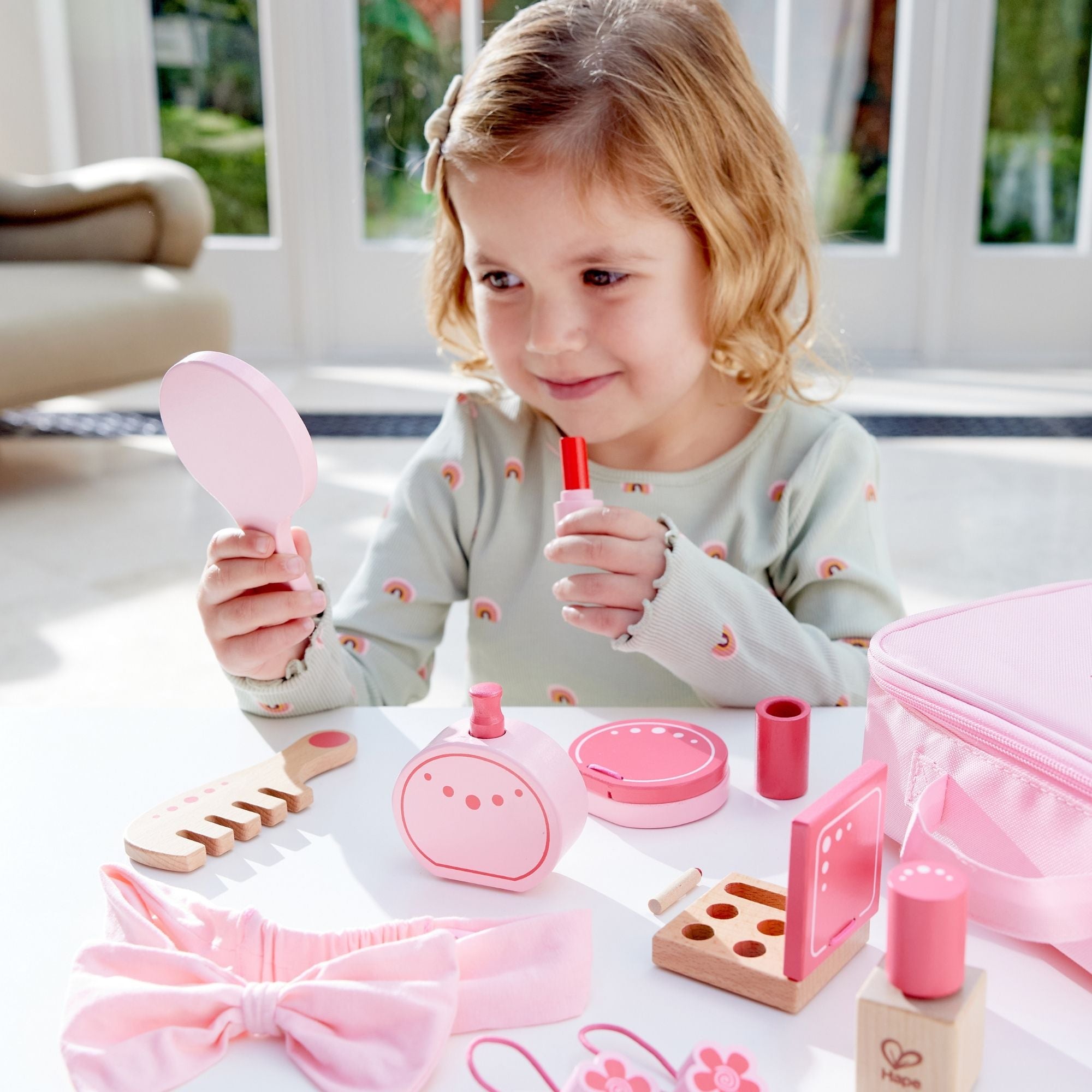 Hape 15pc Kids Beauty Pretend Play Set | Simpledeals