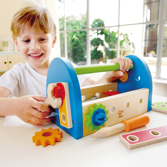 Hape Fix It Tool Box Set 17pc Wooden - Baby & Kids