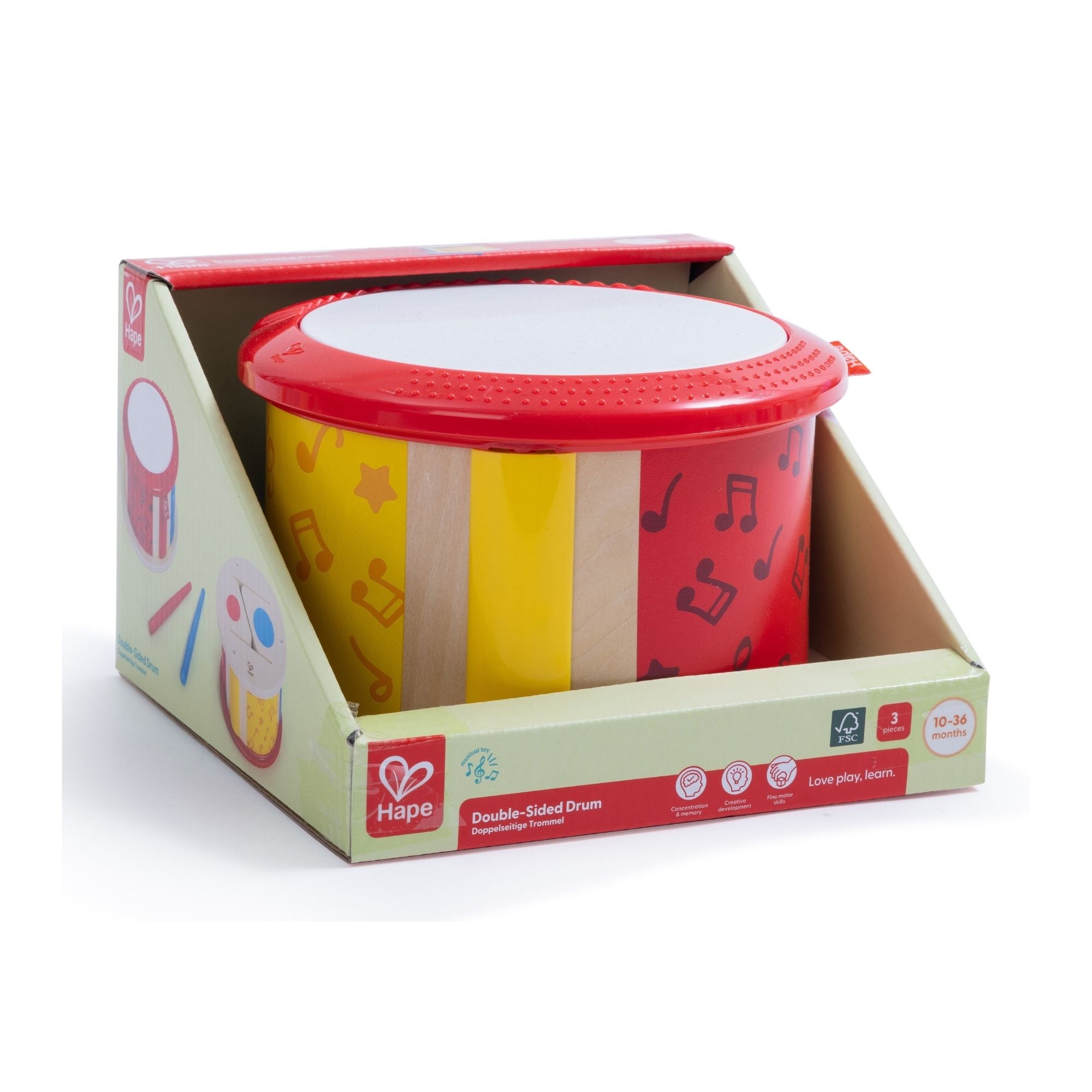 Hape Double Sided Drum Kids Toy | Simpledeals