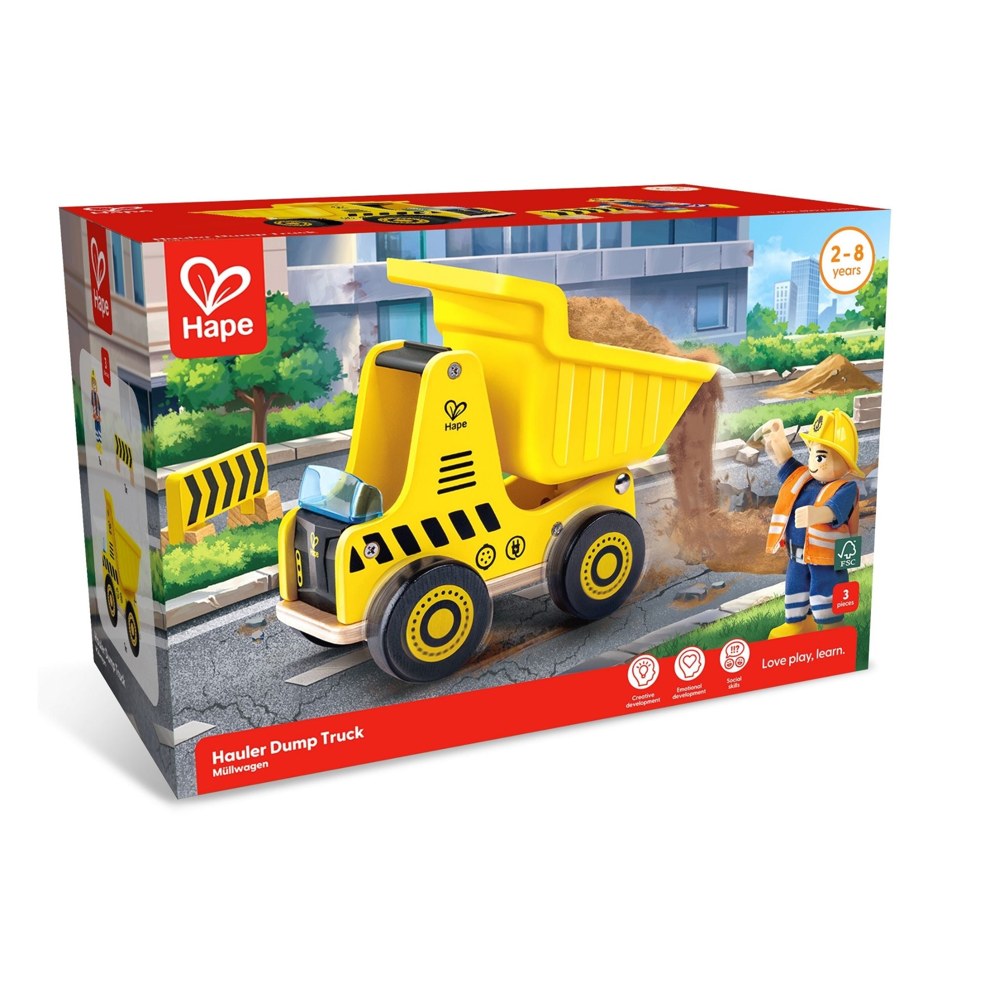 Hape Hauler Dump Truck Wooden Toy | Simpledeals