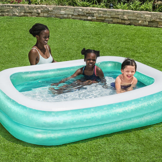 Teal Family Pool Rectangular