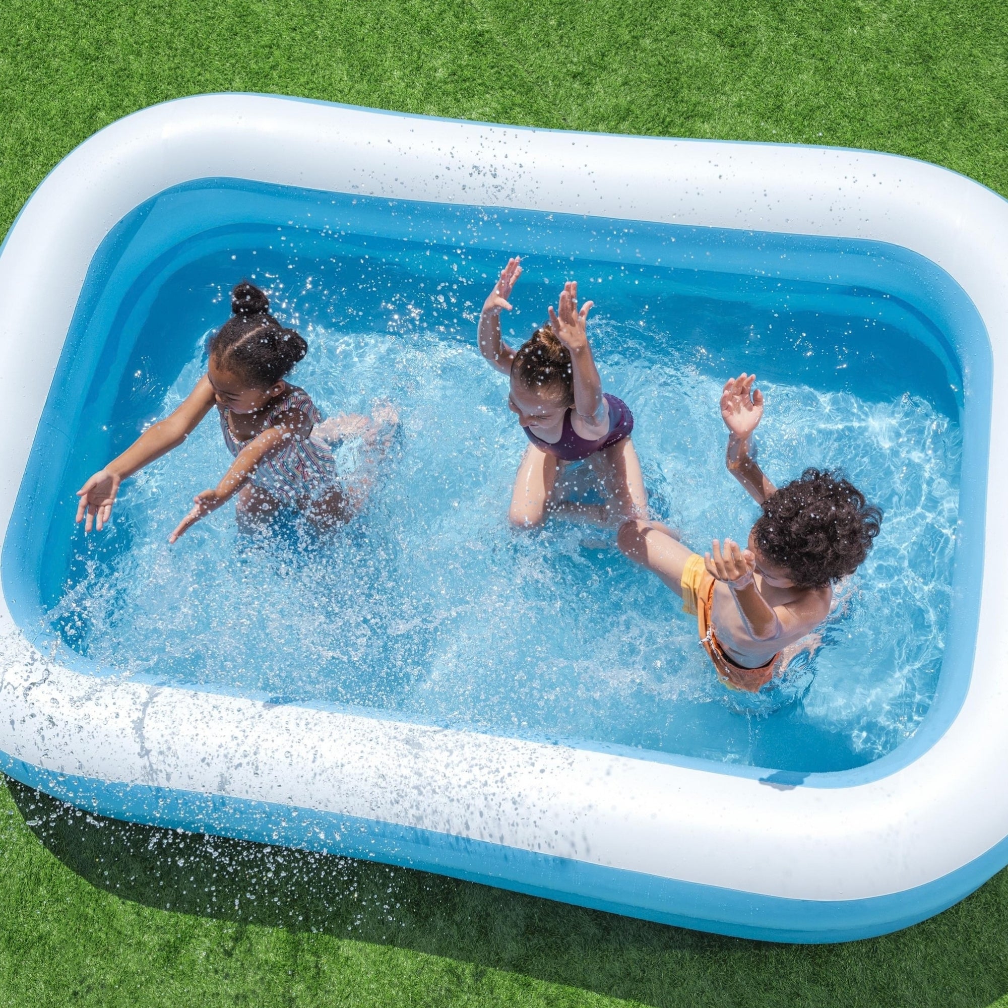 Rectangular Family Pool Blue