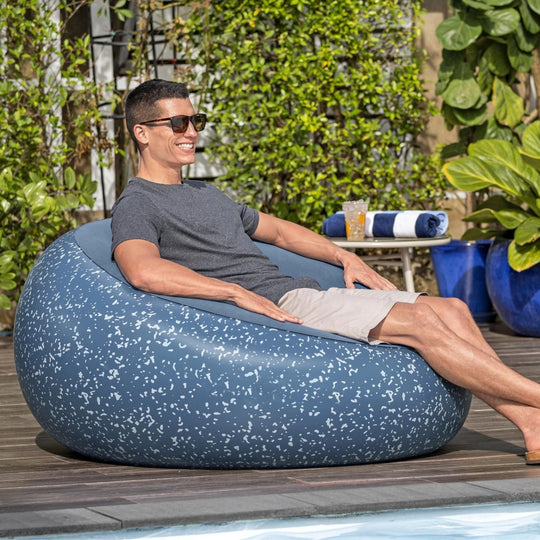 Inflatable Chair Blue Relaxation
