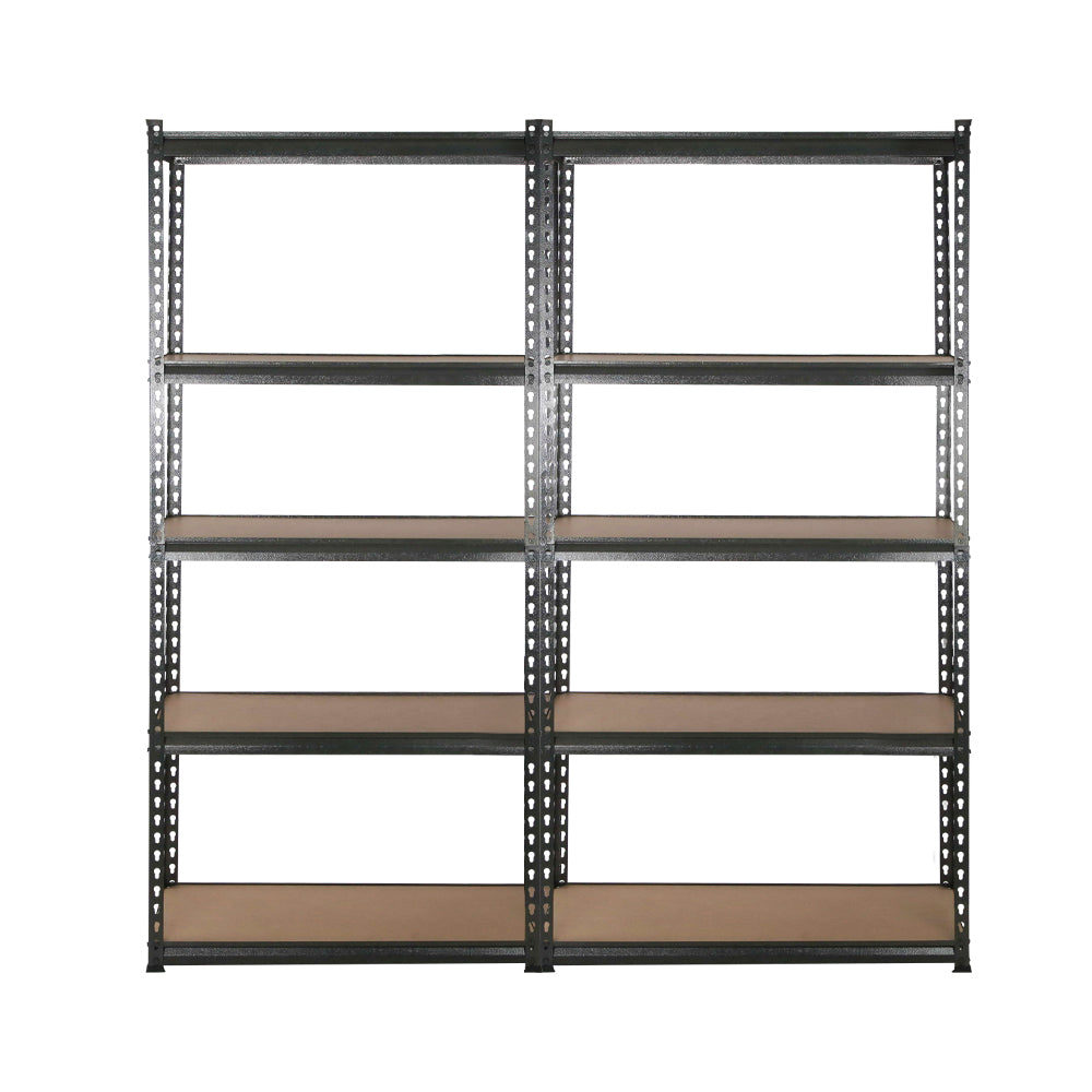 Industrial Steel 5-Tier Garage Storage Shelves 200kg Per Shelf 1.8m