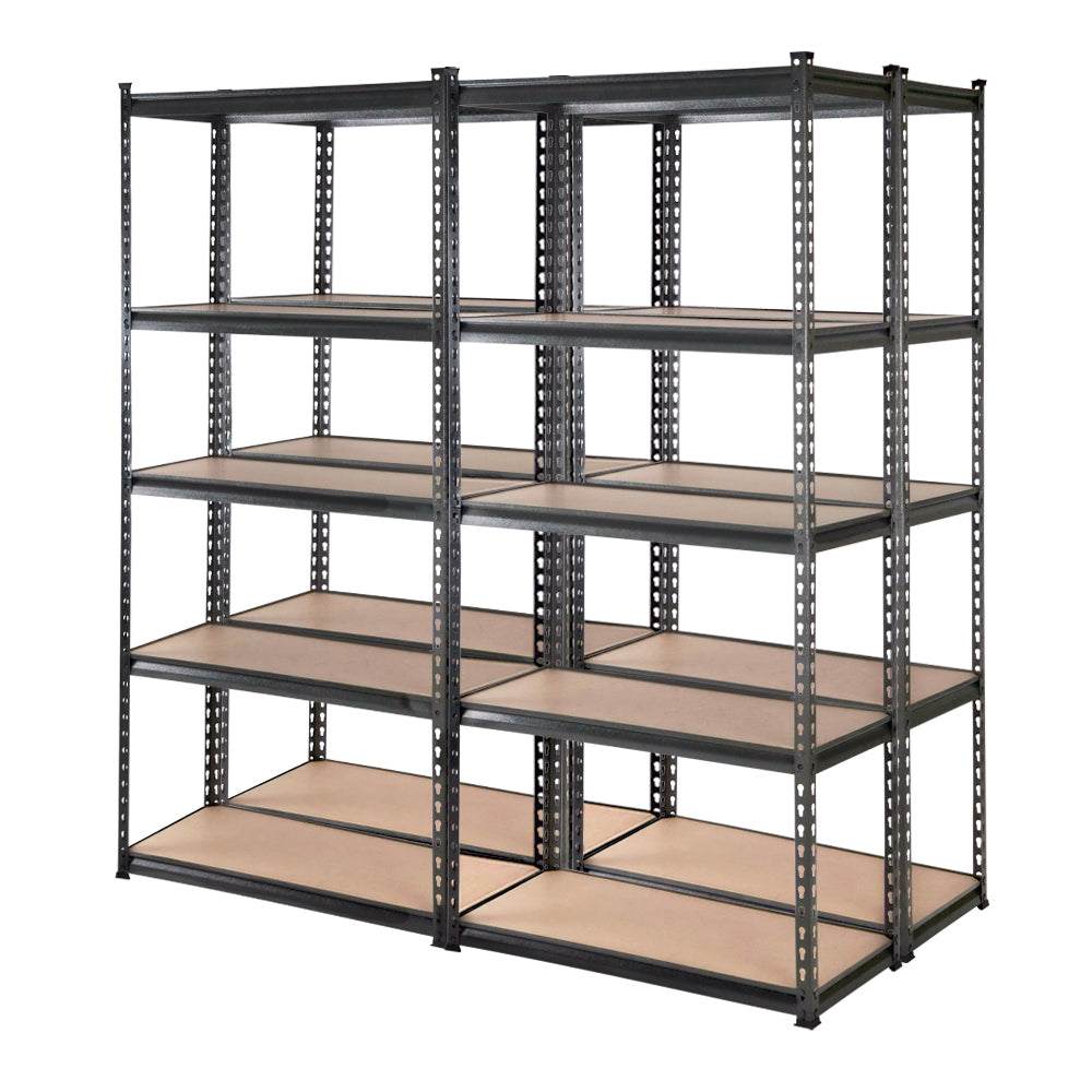 Industrial Steel 5-Tier Garage Storage Shelves 200kg Per Shelf 1.8m