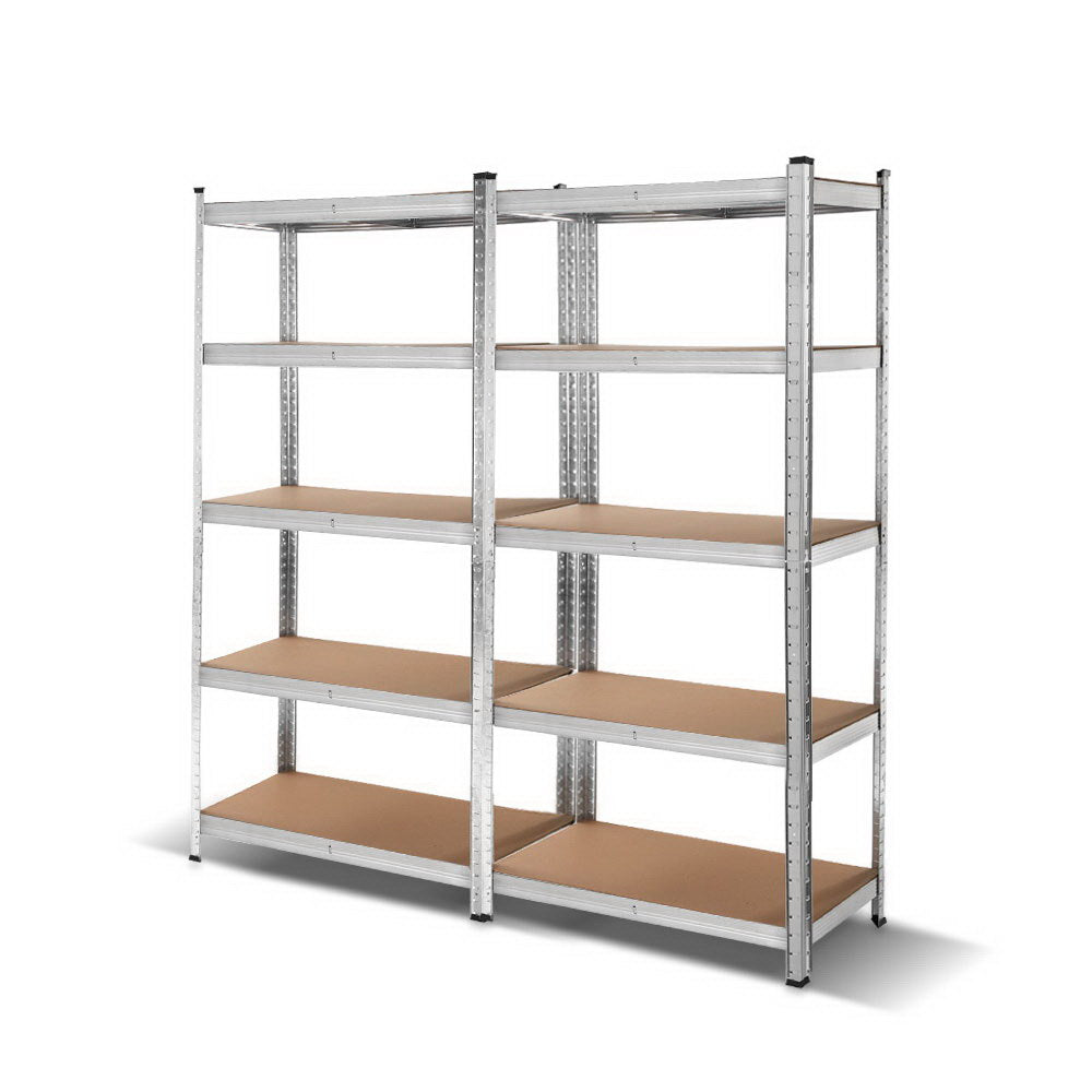 Silver colour - 2X1.8M Garage Shelving Warehouse Rack Pallet Racking Storage Shelf Silver