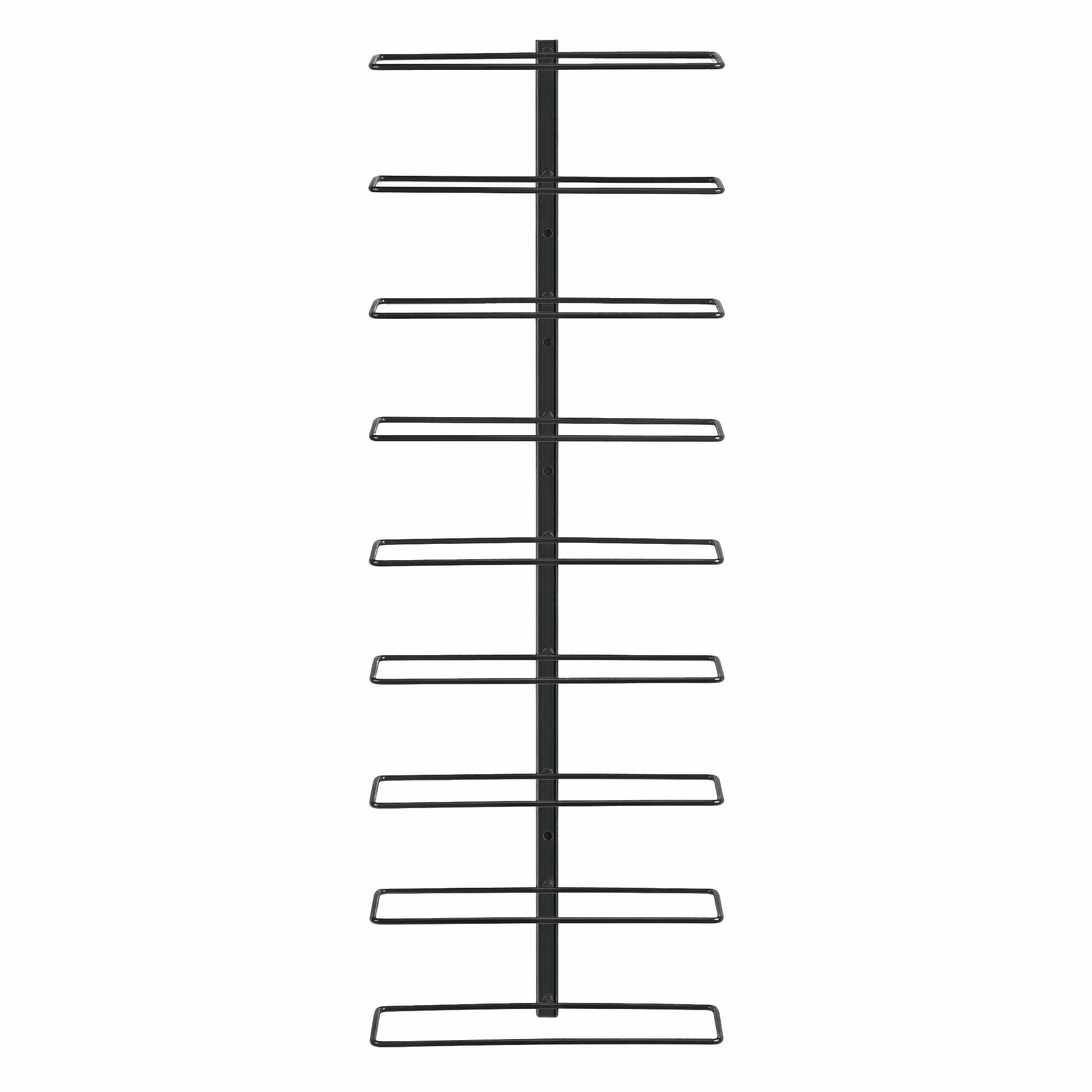 Wall Mounted Wine Rack 9 Bottle Metal Black | Simpledeals