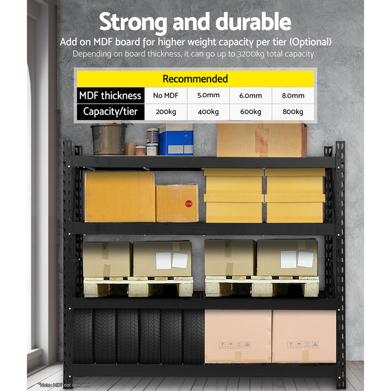 4Mx2M Garage Shelving Warehouse Rack Pallet Racking Storage