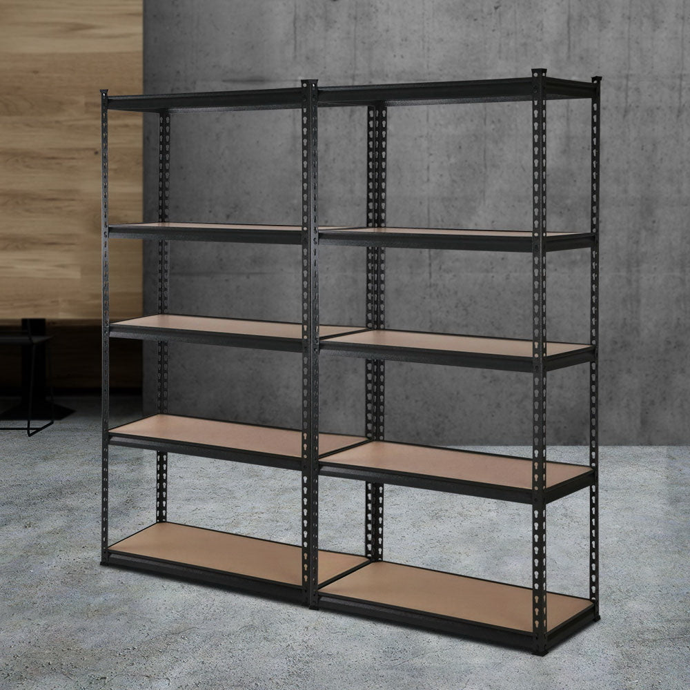 2X1.5M Warehouse Shelving Racking Storage Garage Steel Metal Shelves Rack