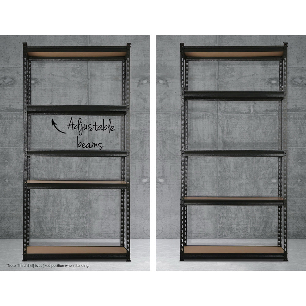 3x1.5M Warehouse Shelving Steel Storage Rack Garage Metal Shelves
