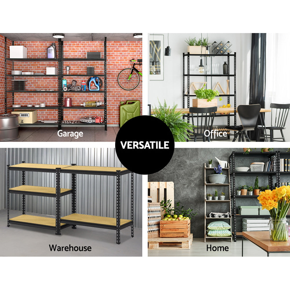 3x1.5M Warehouse Shelving Steel Storage Rack Garage Metal Shelves