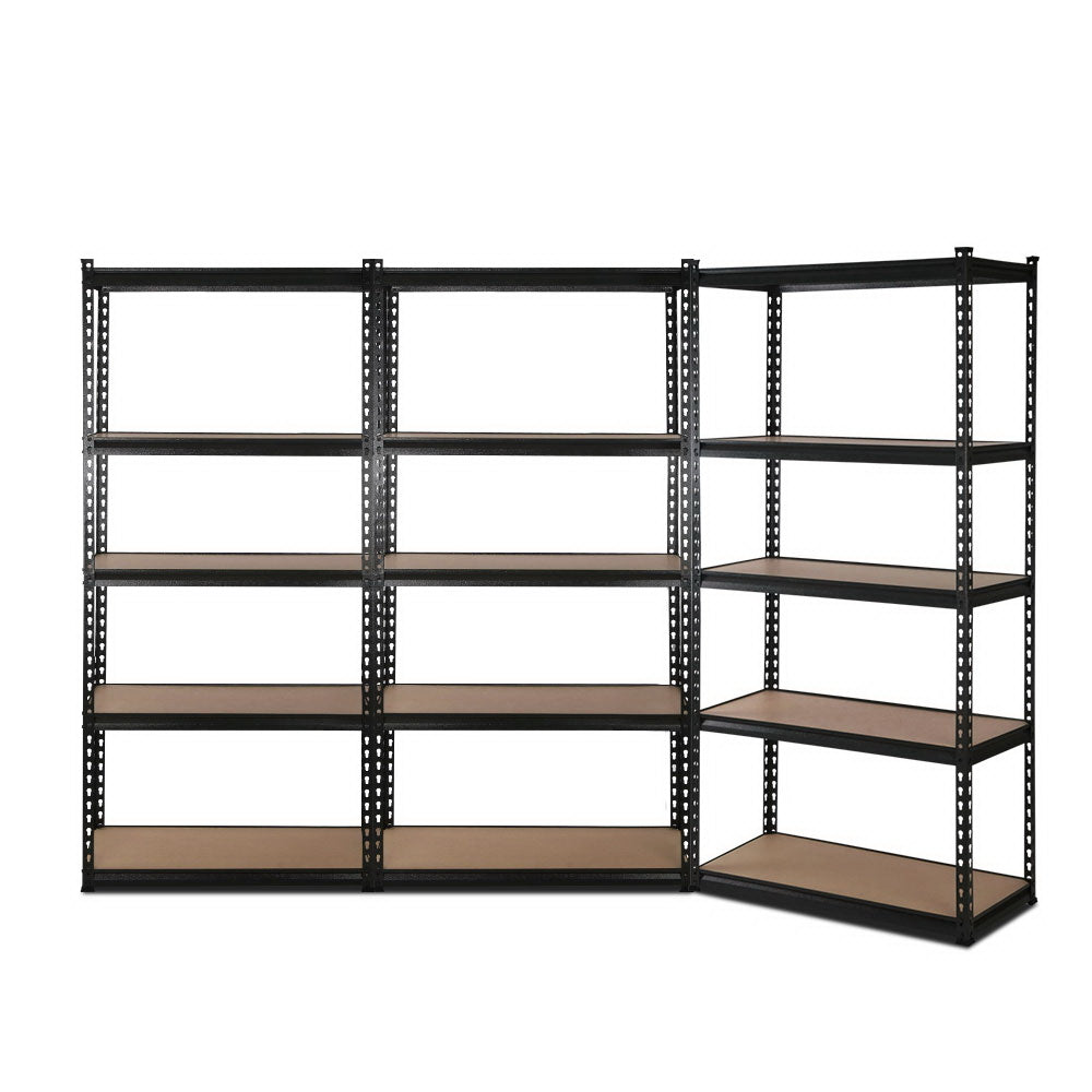3x1.5M Warehouse Shelving Steel Storage Rack Garage Metal Shelves
