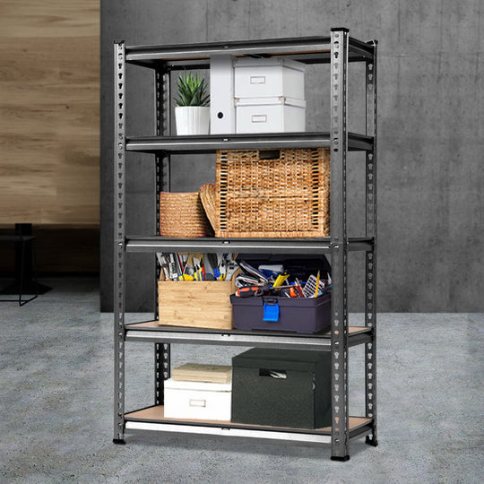 Charcoal colour - 1.5M Garage Shelving Warehouse Rack Pallet Racking Storage Shelf Charcoal