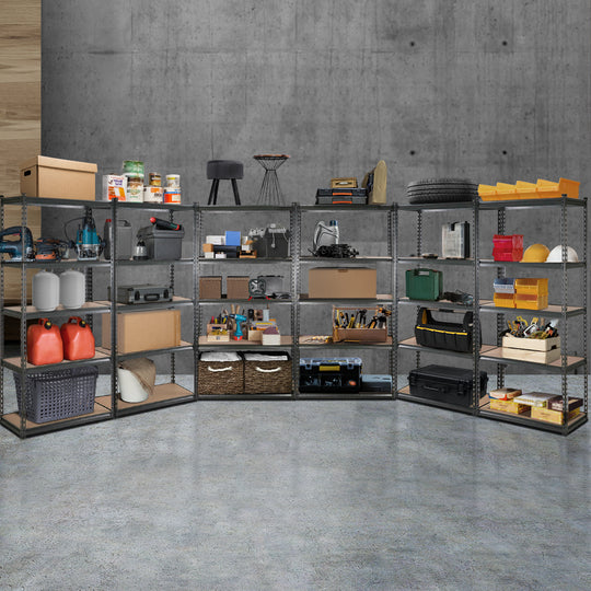 6X1.5M Garage Shelving Warehouse Rack Pallet Racking Storage Shelves with Wall Storage Racks