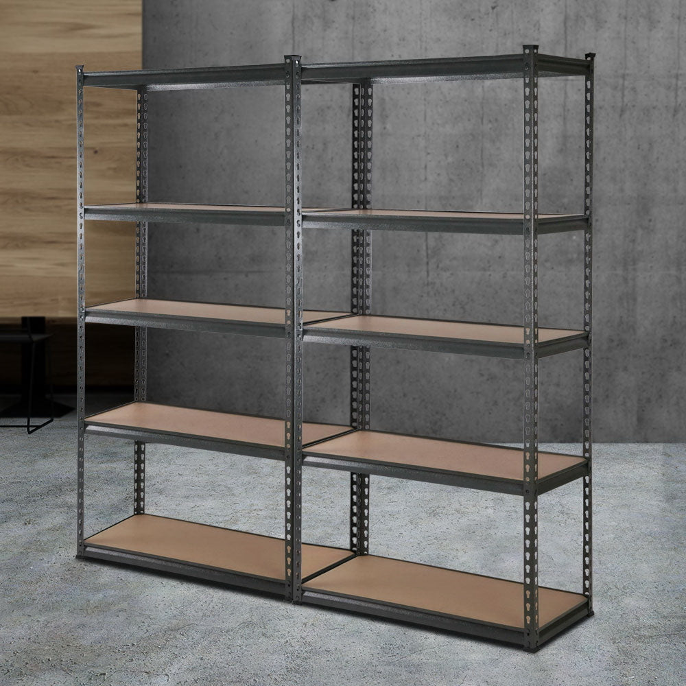2X1.8M Garage Shelving Warehouse Rack Pallet Racking Storage Charcoal