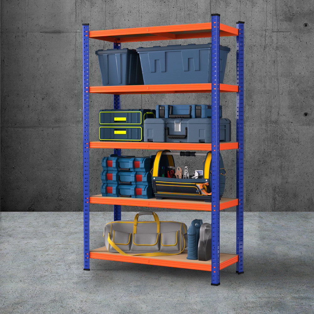 5 x 1.8M Garage Shelving Warehouse Rack, Wall Storage Racks