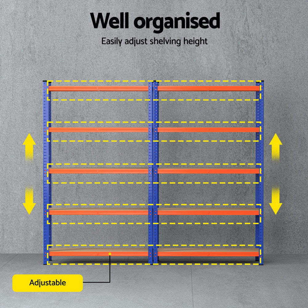5 x 1.8M Garage Shelving Warehouse Rack - Wall Storage Racks - photo 9