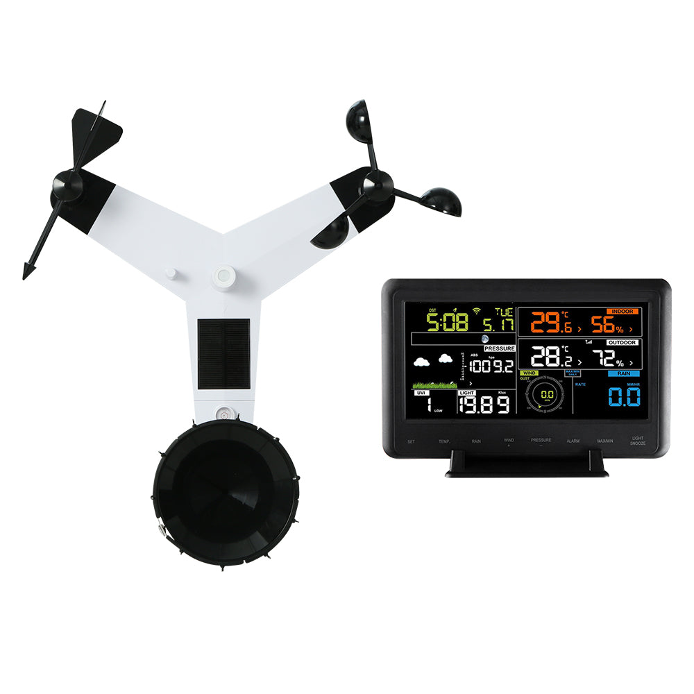 Weather Station Indoor Outdoor Wireless Wifi Professional Solar Sensor, Devanti