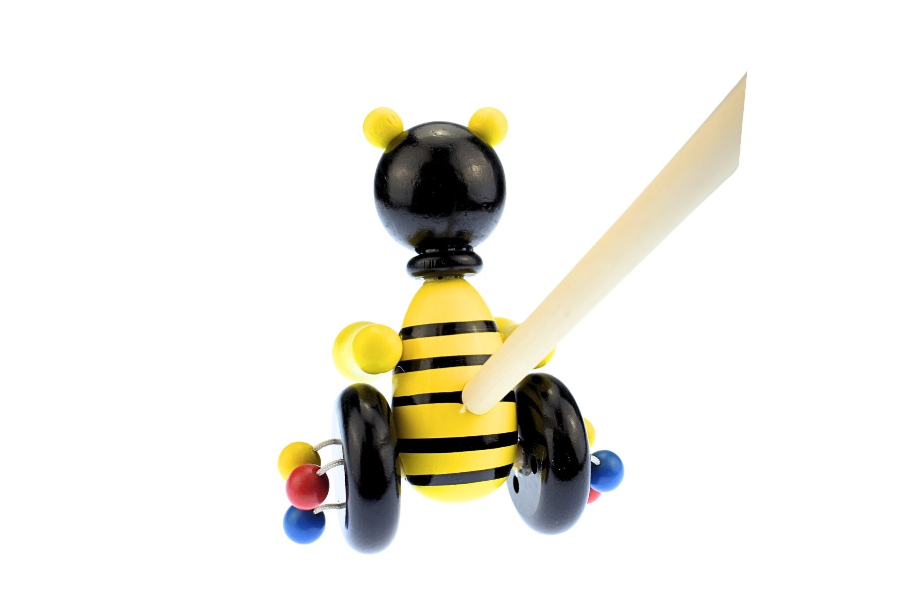 Wooden Push Along Toy Bee 12x6x16cm