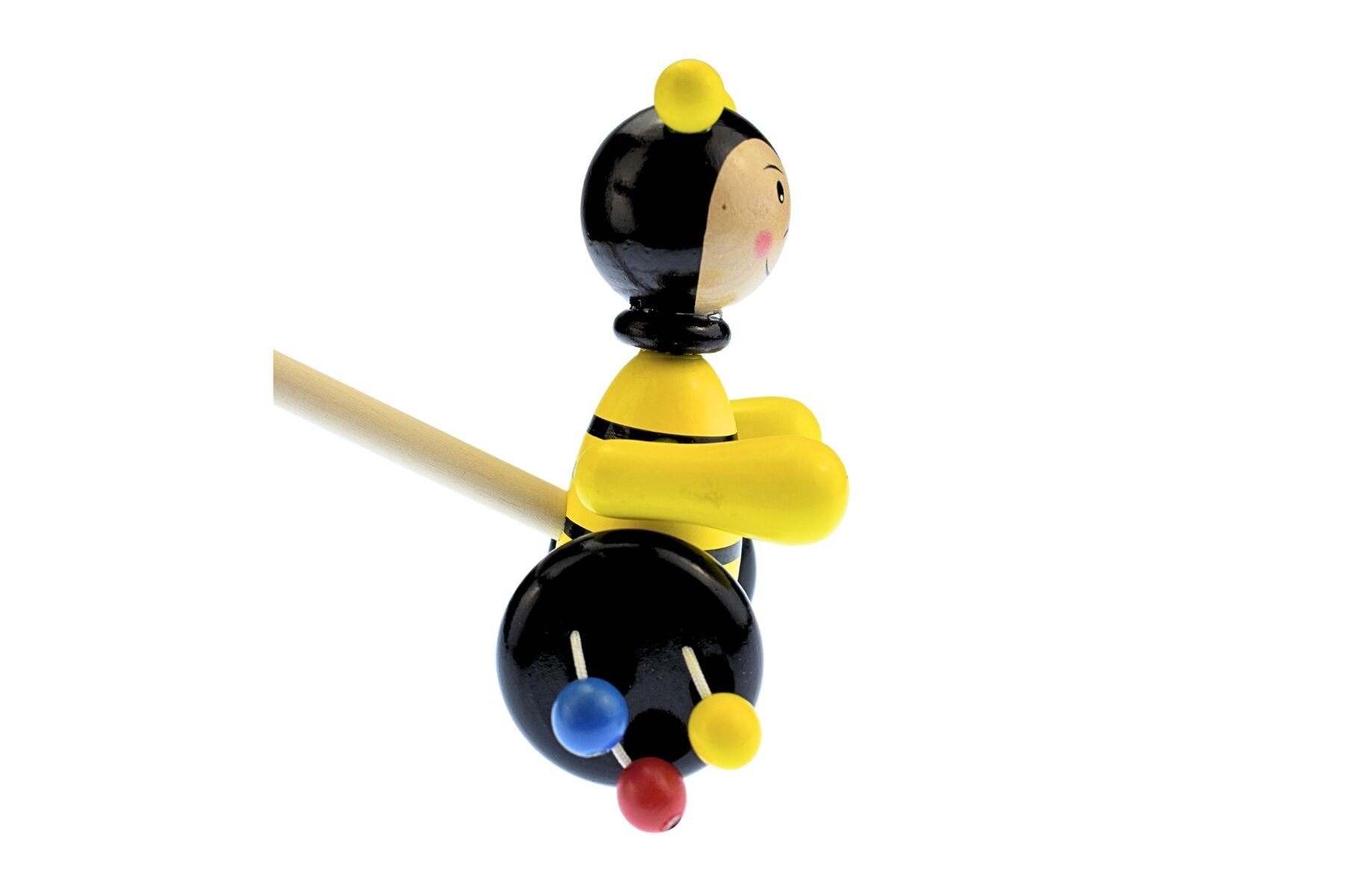Wooden Push Along Toy Bee 12x6x16cm