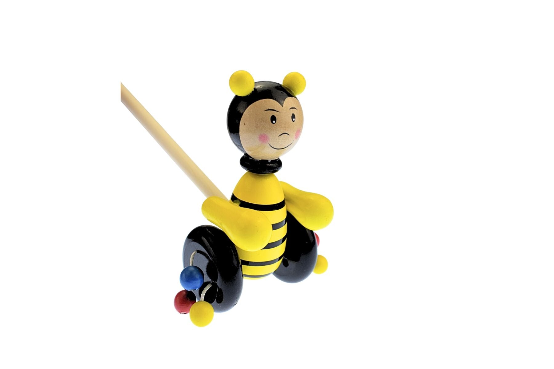 Wooden Push Along Toy Bee 12x6x16cm