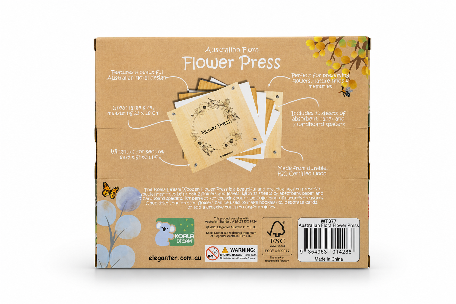 Flower Press Craft Kit 18x21x5cm