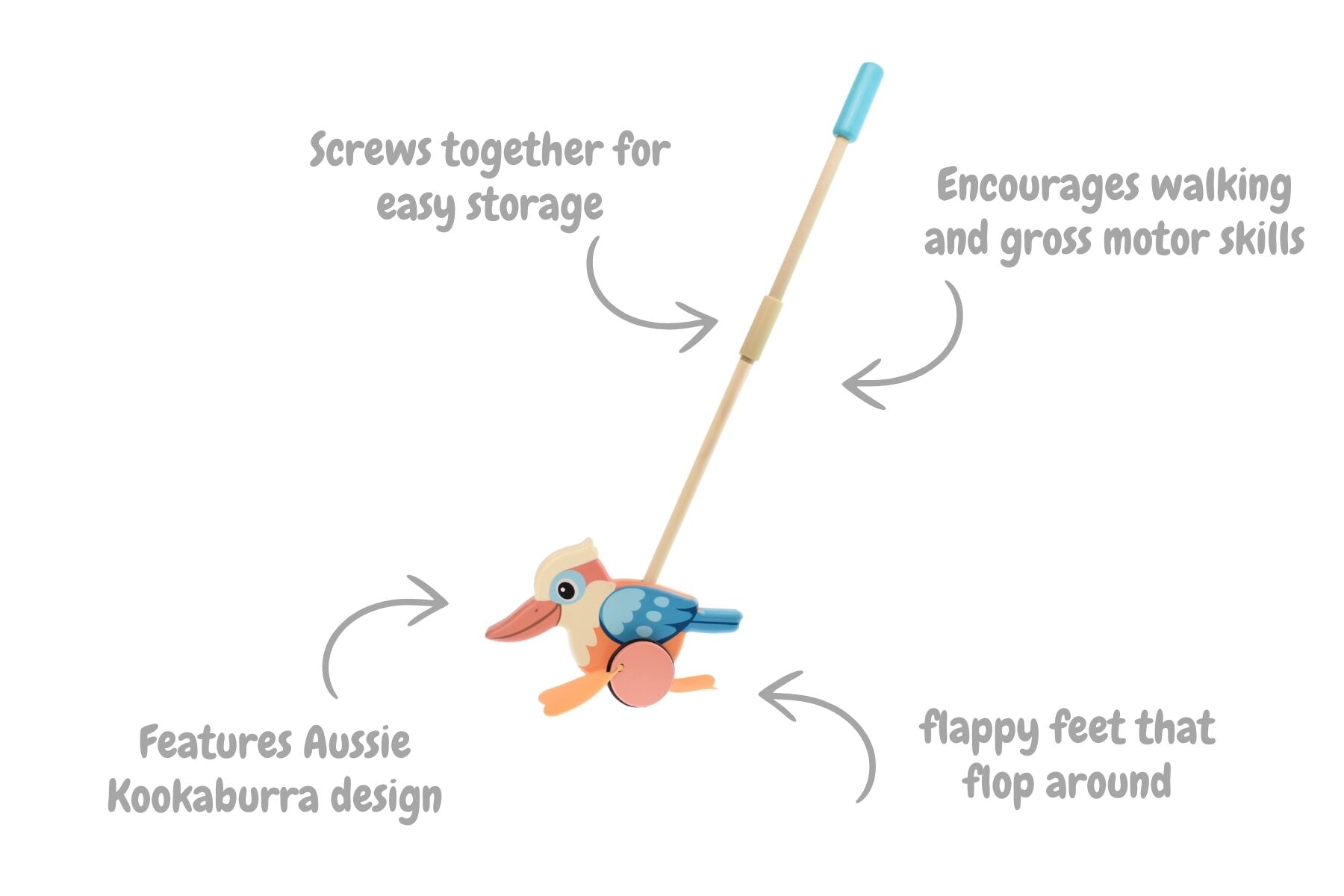 Timber Push Along Toy