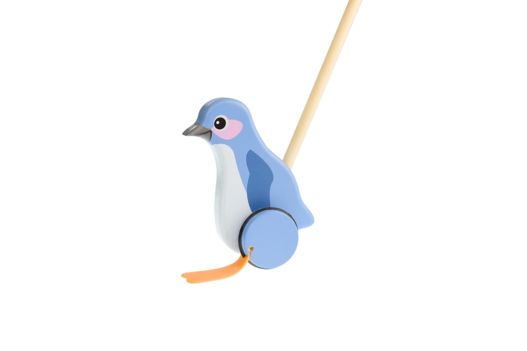 Timber Penguin Push Toy