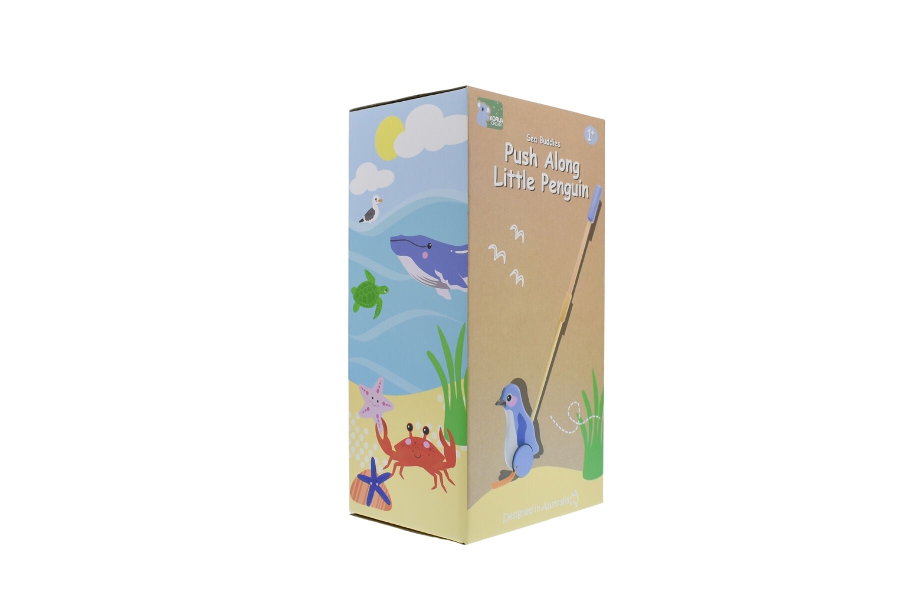 Timber Penguin Push Toy