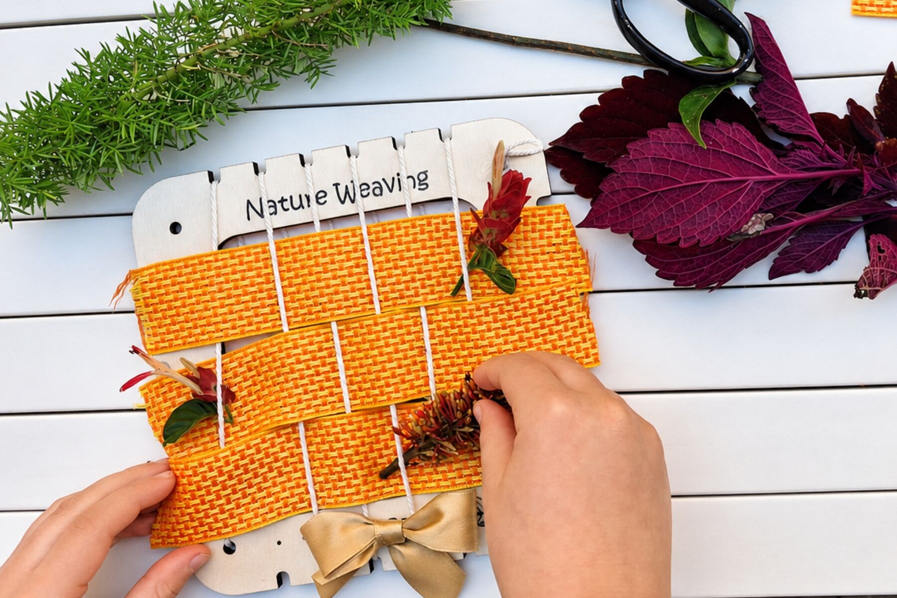 Nature Weaving Kit Creative Play 21x17.8x5cm