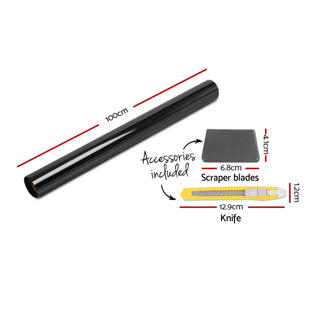 Window Tint Film Black Roll 15% Vlt Home House 100Cm X 30M Tinting Tools