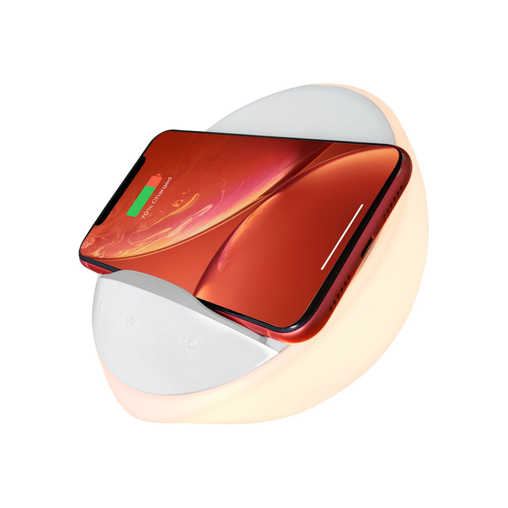 Bedside Lamp Wireless Charger Phone Holder Touch LED Light