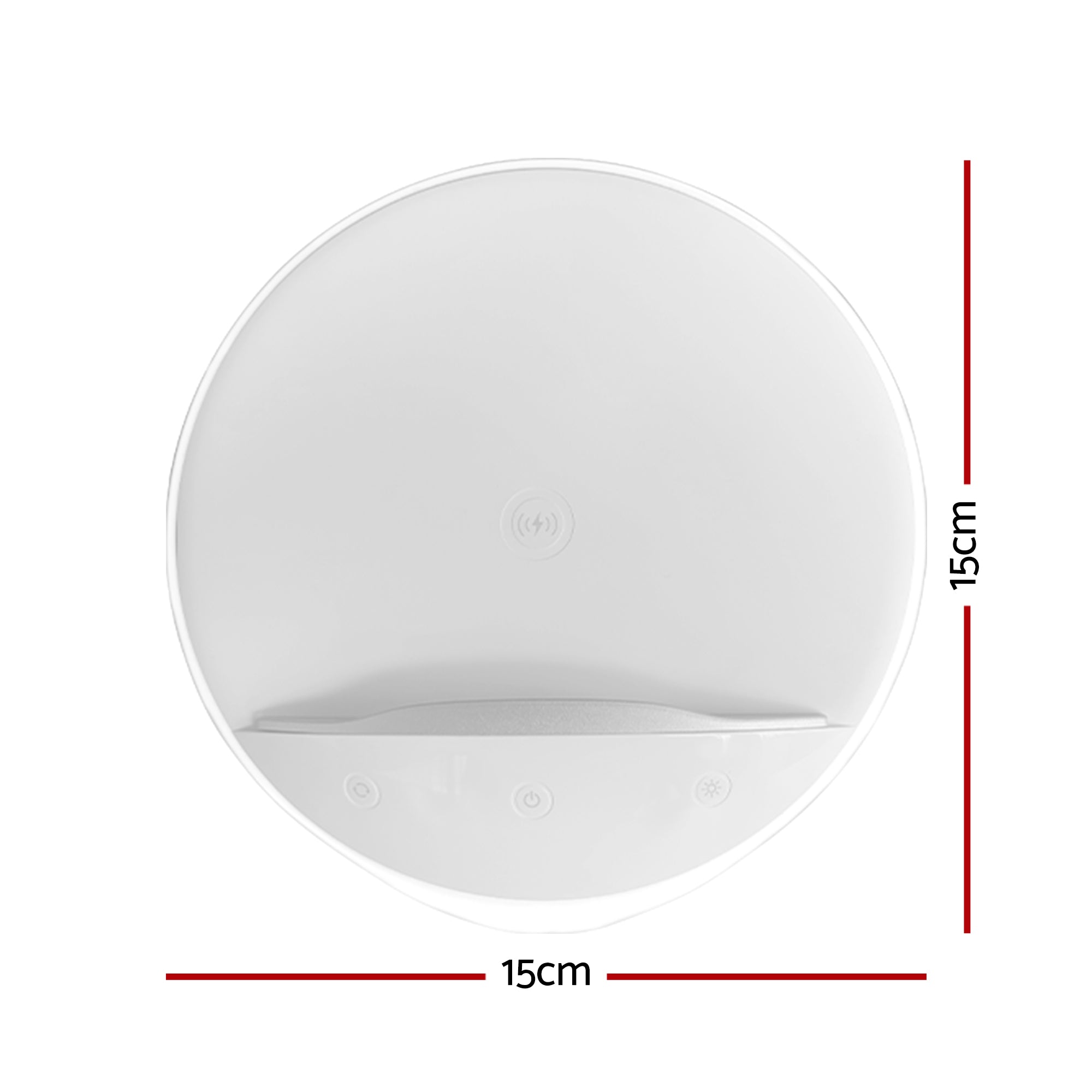 Bedside Lamp Wireless Charger Phone Holder Touch LED Light
