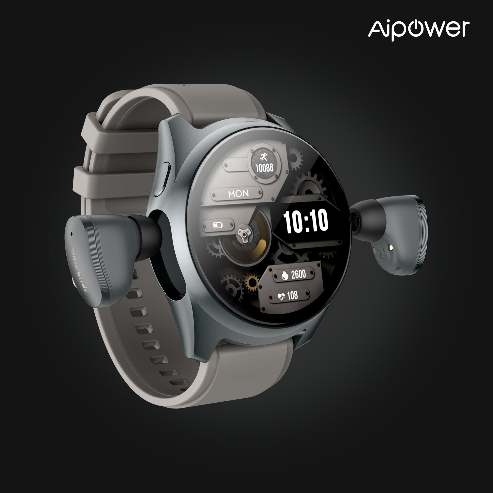 Smart Watch Earbuds Combo 4G Music Fitness Tracker W28 Pro