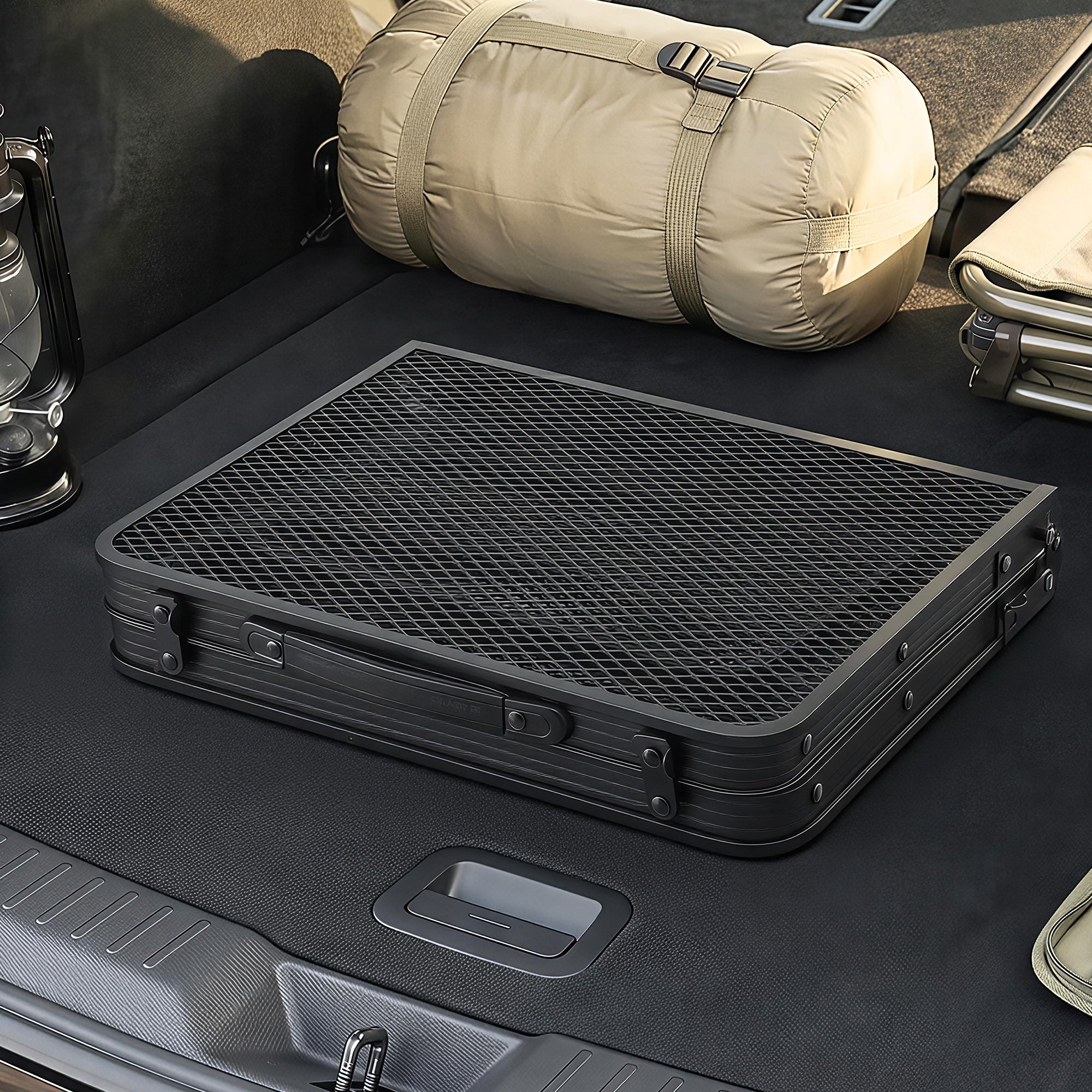 Portable Camping Table Foldable with Mesh Top
