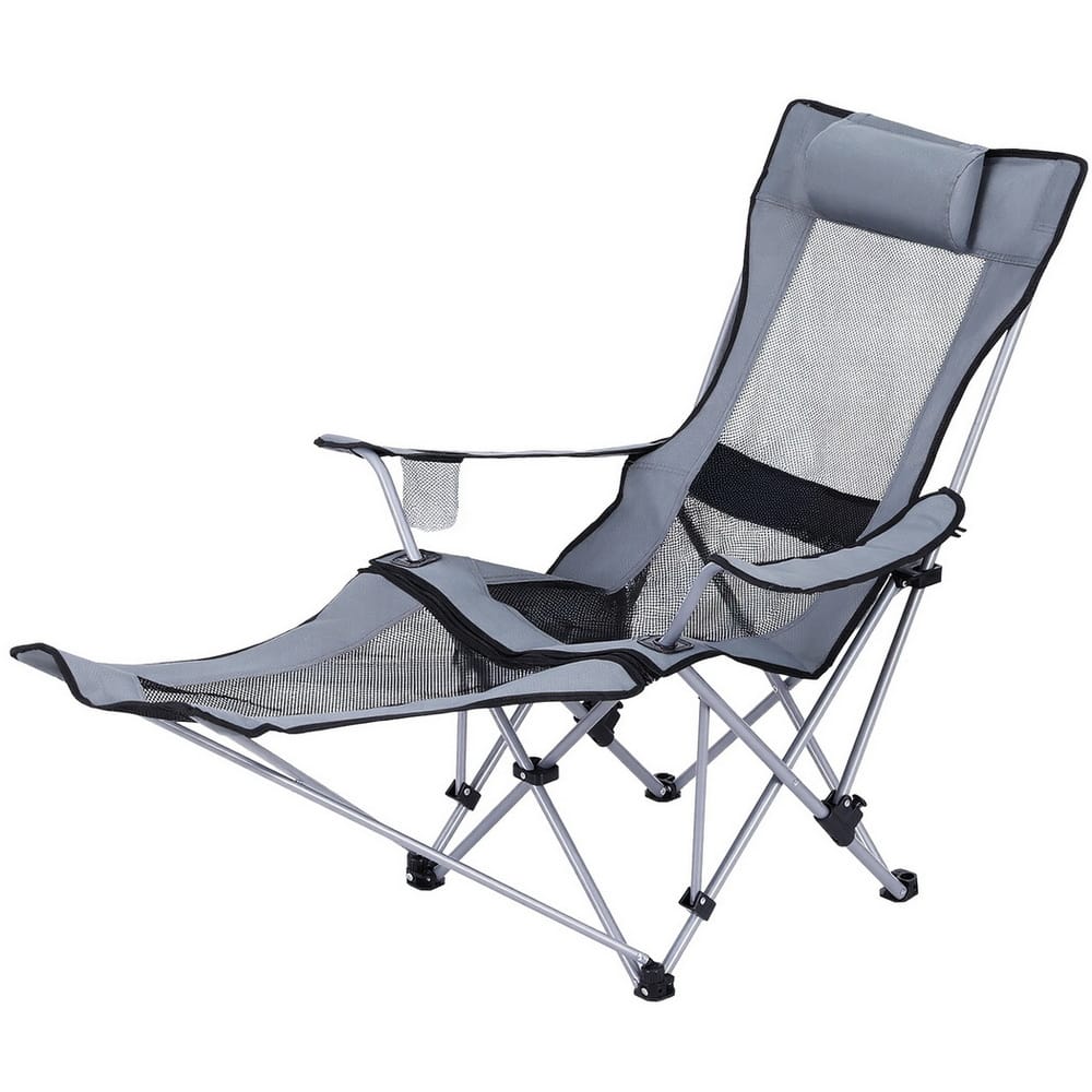 Portable Reclining Outdoor Chair Grey king