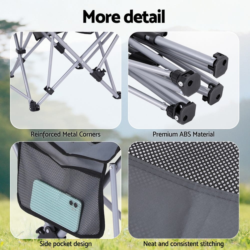 Portable Reclining Outdoor Chair Grey king