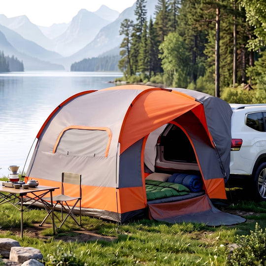 Camping Tent 6-8 Person Orange 250x250x200cm