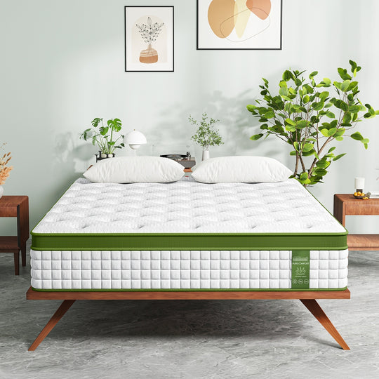 BedStory Queen 30cm Hybrid Mattress Cooling Gel Memory Foam 5 Zone Pocket Spring Bed Temperature Regulating