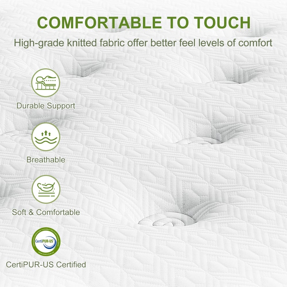 King Latex Hybrid Mattress Medium Firm