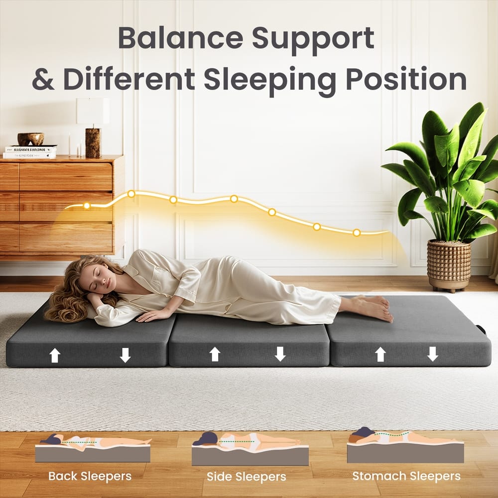 Folding Foam Mattress Compact 190x80cm