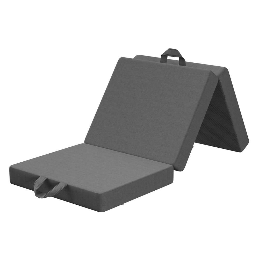 Compact Folding Mattress Grey 180x70cm