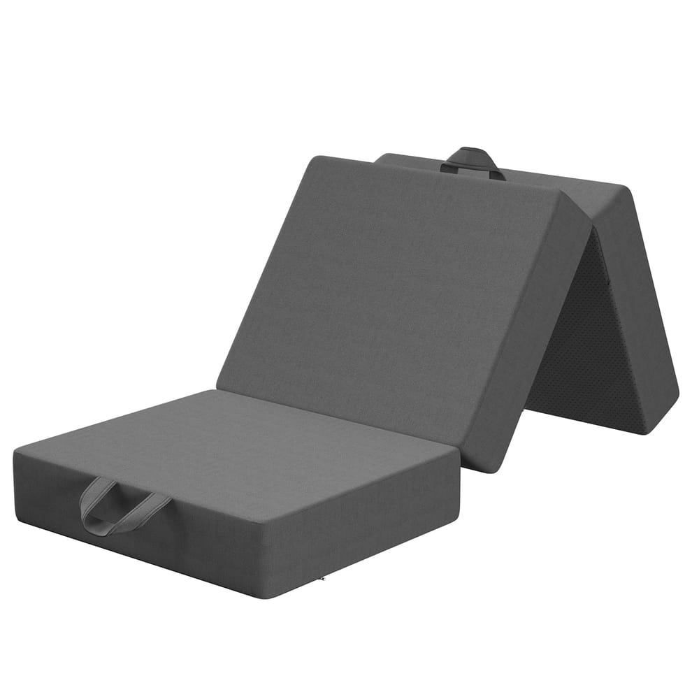 Folding Foam Mattress Compact Grey 180x70cm