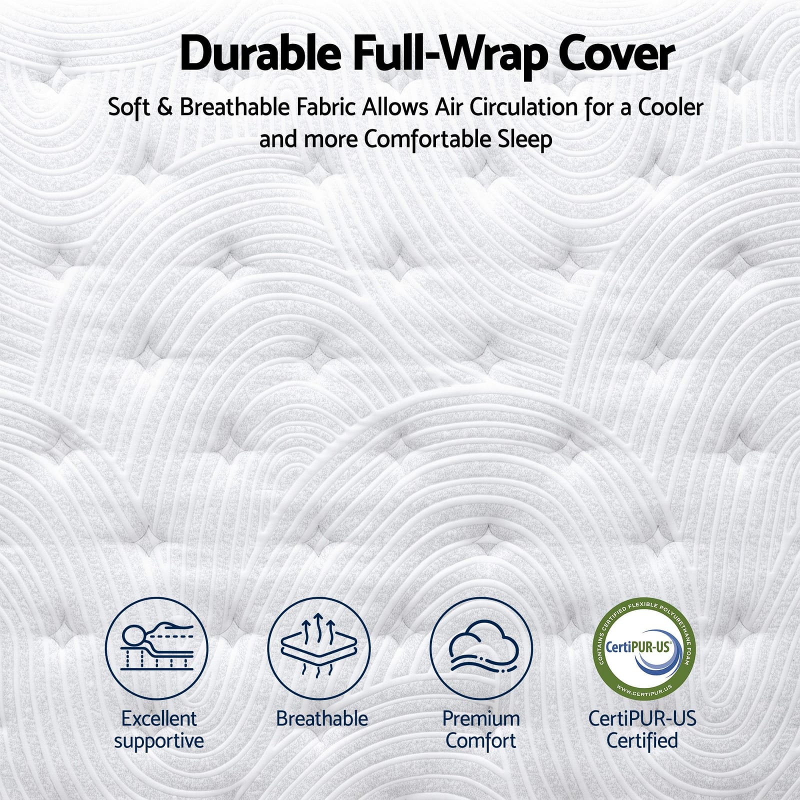 Queen Medium Cooling Mattress Bundle